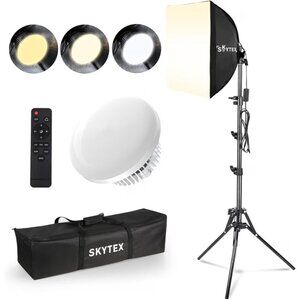 Skytex Softbox Lighting Kit(1-2Pack),16x16in Soft Box|Upgrade 135W 2700-6400k
